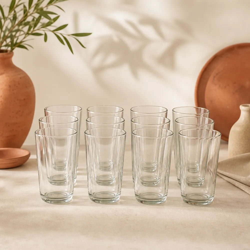 Cam Meşrubat Bardağı 330 ml 12'li