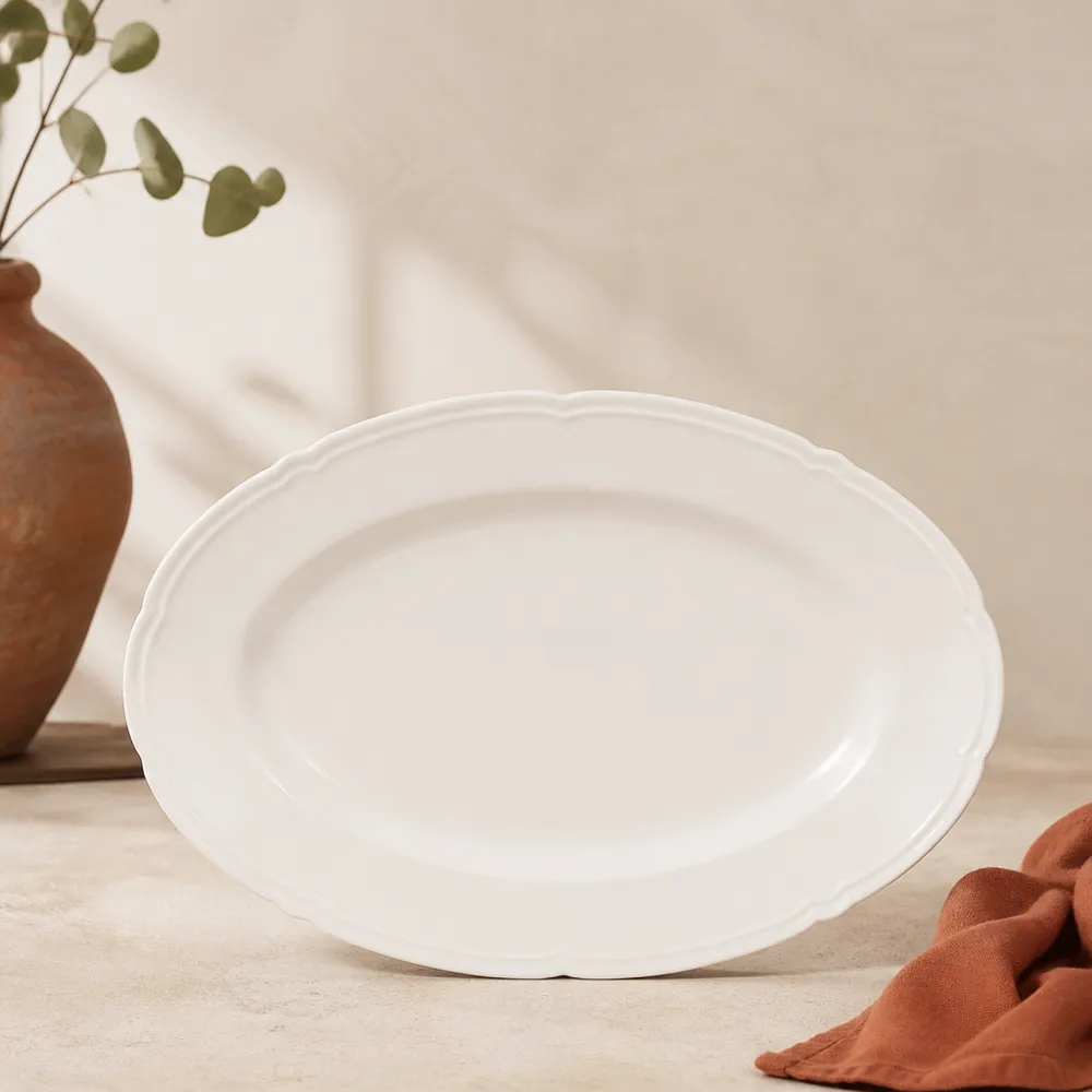 Porselen Oval Servis Tabağı 32 cm